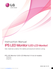 LG IPS277L Instruction Manual