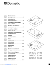 Dometic ORIGO E300 Operating Manual