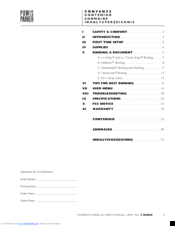 Powis Parker Fastback 8x User Manual