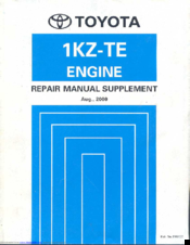 Toyota 1KZ-TE Supplemental Repair Manual