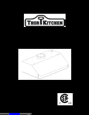 Thor Kitchen HRH3604U Installation Manual And User's Manual