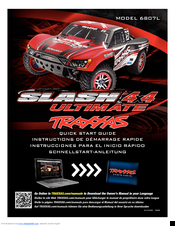 Traxxas Slash 4x4 Ultimate 6807L Quick Start Manual