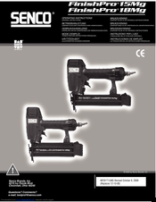 Senco FinishPro 15Mg Operating Instructions Manual