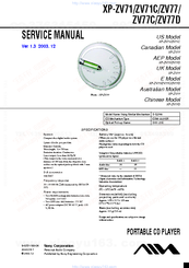 Sony XP-ZV77D Service Manual