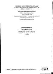 WELDING INDUSTRIES Weldmatic 215S Owner's Manual