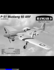 Hangar 9 Hangar 9 P-51 Mustang ARF Assembly Manual