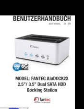 FANTEC AluDOCK2X User Manual