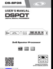 Galaxy Audio DSPOT DS-SP36 User Manual