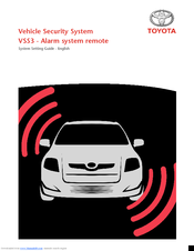 Toyota vss3 Settings Manual