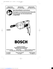 Bosch 1462vs Operating And Safety Instructions Manual