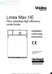 VOKERA Linea Max HE Installation & Servicing Instructions Manual