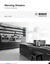 Bosch HWD57 Use And Care Manual