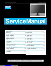 AOC e2360Pda Service Manual
