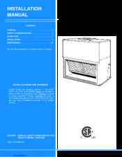 Unitary Products Group KBU060 Installation Manual