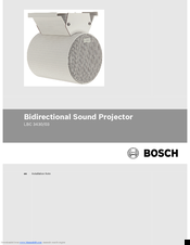 Bosch LBC 3430/03 Installation Note