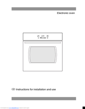 Award O750XXL Series Instructions For Installation And Use Manual