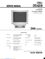 Sony CPD-4201M Service Manual