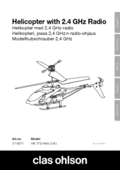 Clas Ohlson HK-TF2144A-2.4G Manual