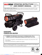 HeatStar HS210KT Operating Instructions And Owner's Manual