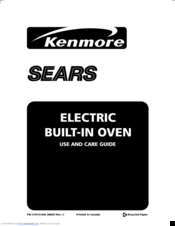 Sears Kenmore C970_41882 Use And Care Manual