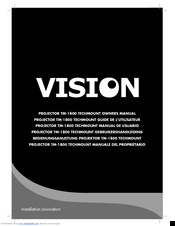 Vision TM-1800 Owner's Manual