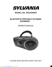 Sylvania SRCD268BT Owner's Manual
