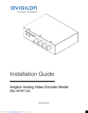 Avigilon ENC-4PORT-2AI Installation Manual