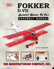 SIG SIGRC95ARF Fokker D.VII Assembly Manual
