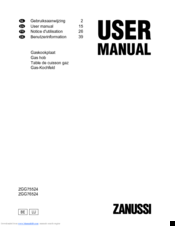 Zanussi ZGG75524 User Manual