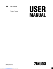 Zanussi zrt27101wa User Manual