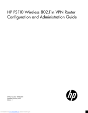HP PS110 Configuration And Administration Manual