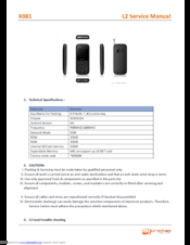 Micromax X081 Service Manual