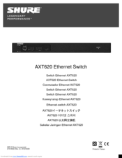 Shure AXT620 Instructions Manual