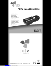 PCTV Systems nanoStick (73e) Quick Start Manual