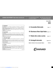 Conrad 19 22 14 Operating Instructions Manual