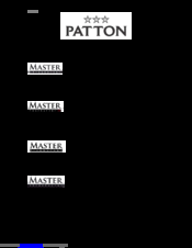 Patton Master fourburner Operating And Assembly Instructions Manual