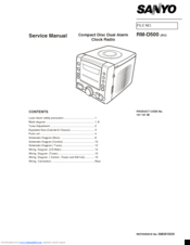 Sanyo RM-D500 Service Manual