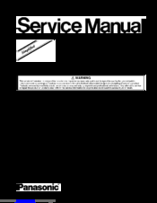 Panasonic Viera TC-L47ET5W Service Manual