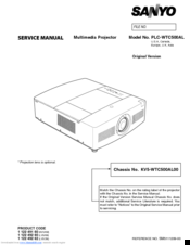 Sanyo PLC-WTC500AL Service Manual