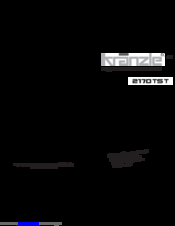 Kranzle 2170TST Operating Manual