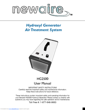 NewAire HG2500 User Manual