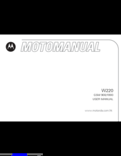 Motorola W220 User Manual