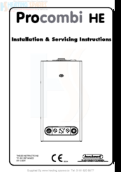 VOKERA ProCombi 85 HE Installation And Service Instructions Manual
