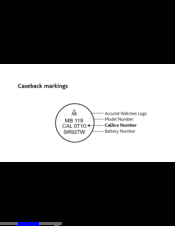 Accurist 6W50 Operating Instructions Manual