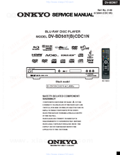 Onkyo DV-BD507CDC1N Service Manual