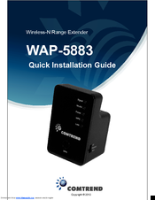 Comtrend Corporation WAP-5883 Quick Installation Manual