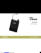 thomann IEM 100-R User Manual