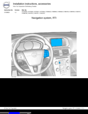 Volvo 31399433 Installation Instructions Manual