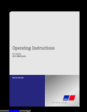 MTU 20V4000L32F Operating Instructions Manual