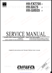Aiwa 09-007-347-2T3 Service Manual